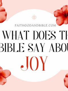 What does the Bible say about Joy?