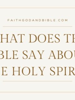 What does the Bible say about the Holy Spirit?