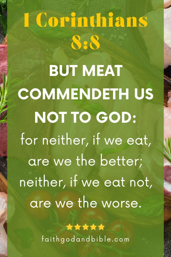 What does the Bible say about eating meat