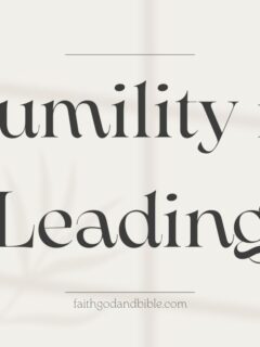 Humility in Leading