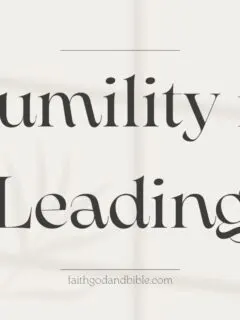 Humility in Leading