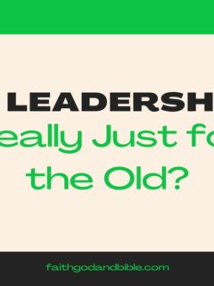 Is Leadership Really Just for the Old
