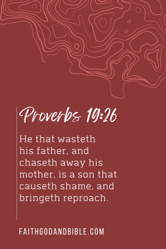 What Does The Bible Say About A Son Who Disrespects His Mother?