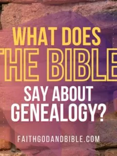 What Does The Bible Say About Genealogy?