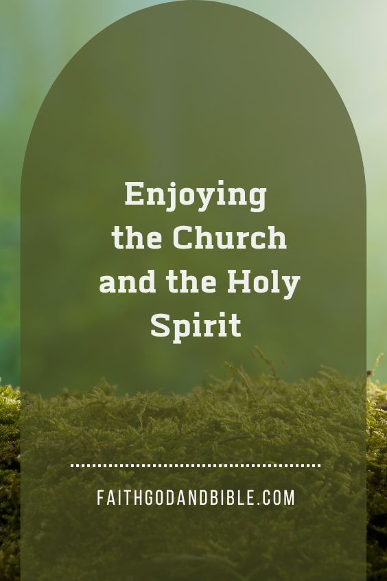 Enjoying the Church and the Holy Spirit