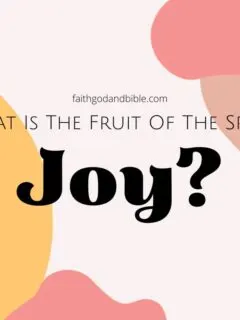 What Is The Fruit Of The Spirit, Joy?