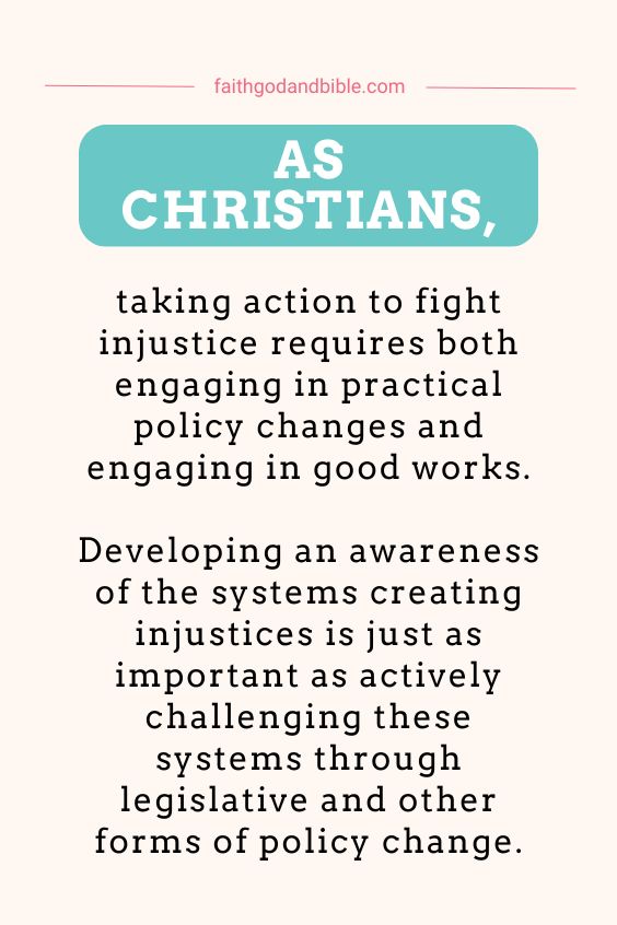 How Can Christians Fight Injustice?